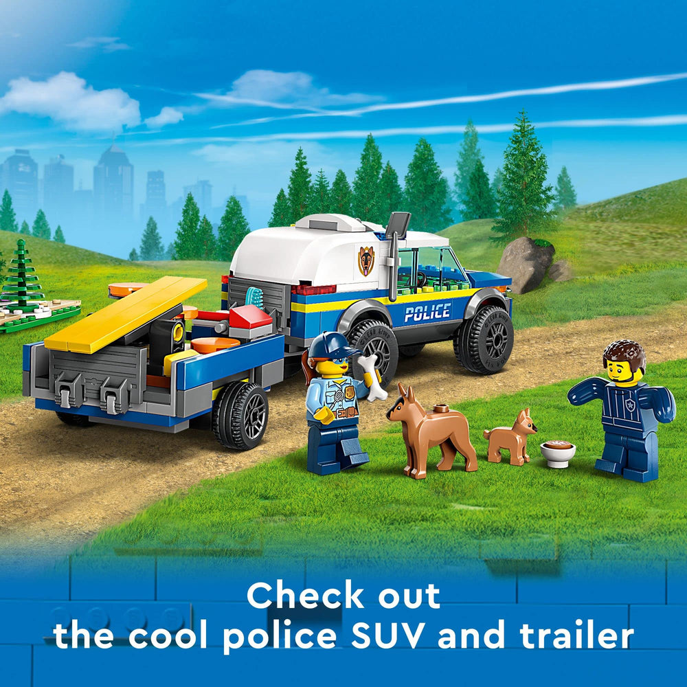 LEGO City police dog training jump bar adds agility play to scenarios