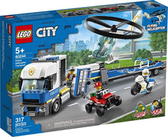 LEGO City Police Helicopter Chase helicopter in flight for action-packed play