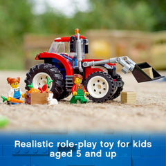 LEGO City rabbit figure adds cute, interactive farm detail.