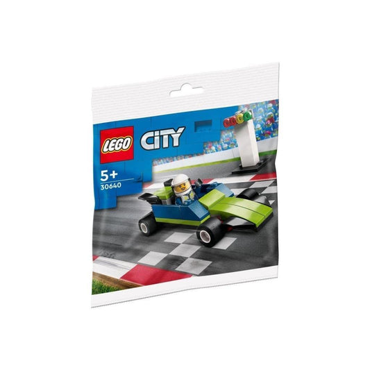 LEGO City Race Car 30640 polybag in bold colors for quick, imaginative races.