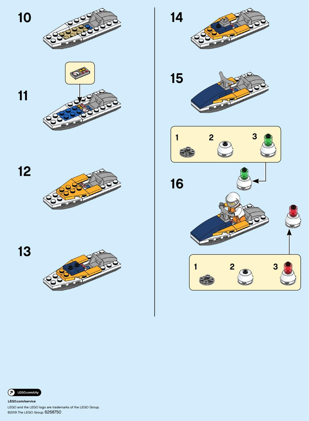 LEGO City Racing Boat Polybag 30363 packaging, portable polybag for gifting