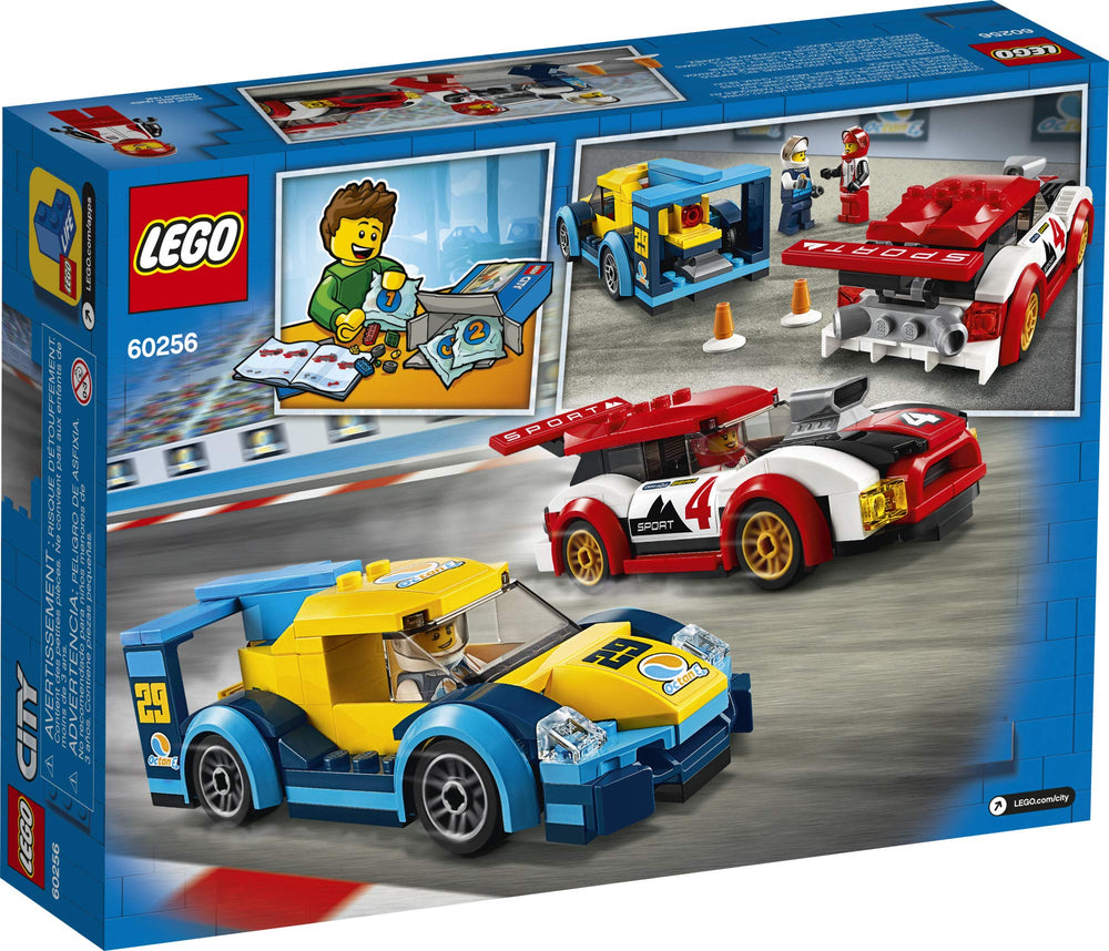 LEGO City Racing Cars 60256 build guide aiding new builders.