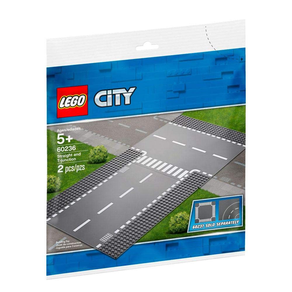 LEGO City road extension plate 60236 compatible with other sets for seamless builds