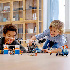 LEGO City Rocket Assembly launch pad setup for dramatic space play