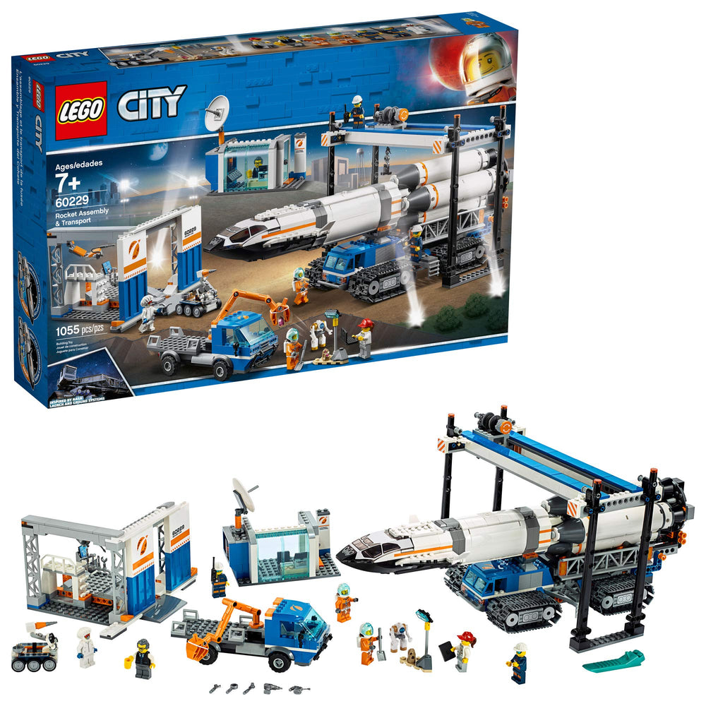LEGO City Rocket Assembly rocket ready for launch, inviting space adventures