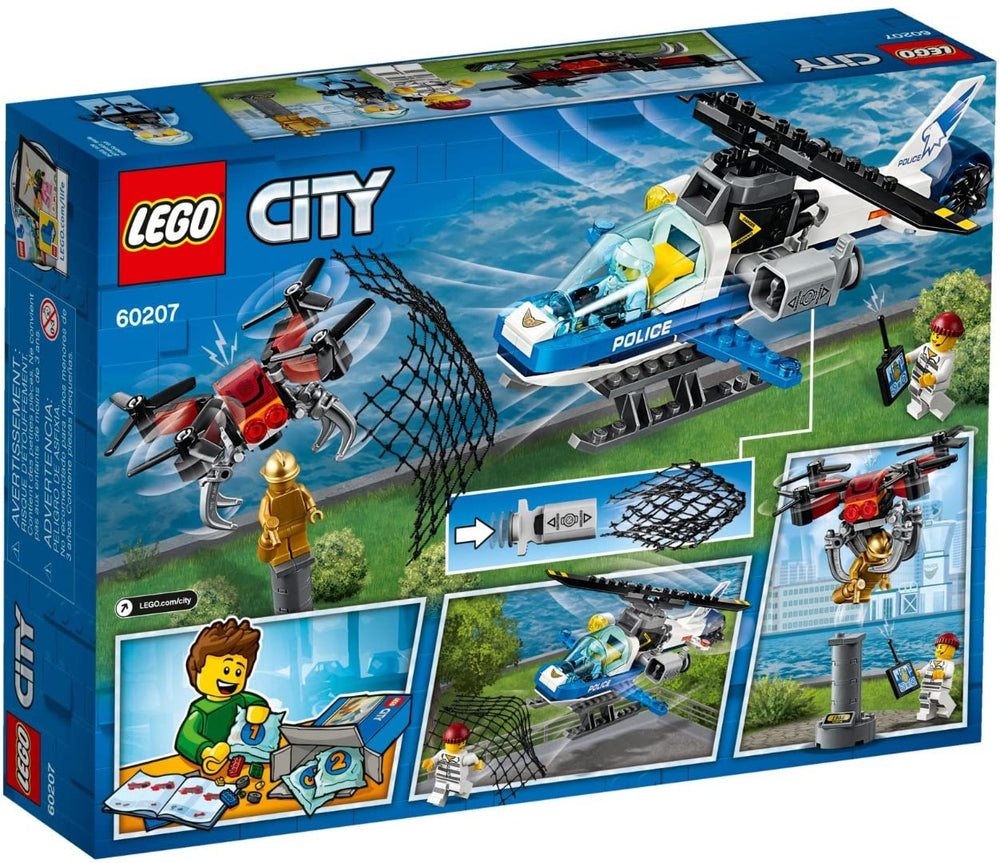 Golden minifigure statue on pedestal LEGO City Sky Police Drone Chase.