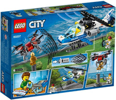Golden minifigure statue on pedestal LEGO City Sky Police Drone Chase.