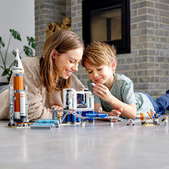 LEGO City Deep Space Monorail and Training Area supports mission-style transport play