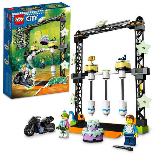 LEGO City Stuntz Knockdown Stunt Challenge bundle for immersive glow-in-the-dark play.