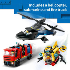 LEGO City submarine with bubble cockpit for underwater exploration