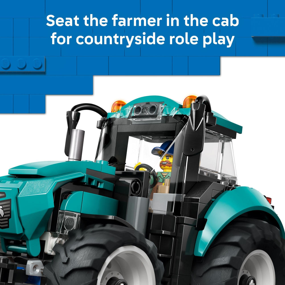 LEGO City 60498 four large rubber tires for stability.