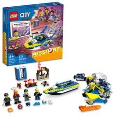 LEGO City Water Police Detective Missions speedboat for adventurous play