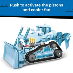 LEGO City bulldozer driver minifig supports role-play on the build