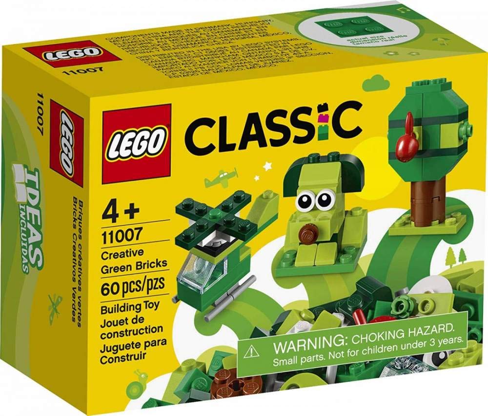 LEGO Classic green dog model sparks imaginative play and storytelling.