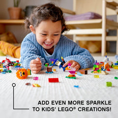 LEGO Classic transparent bricks lion supports bold builds and storytelling through play.