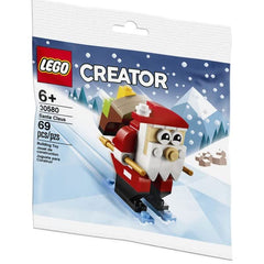 LEGO Creator 30580 Santa mid-build for compact seasonal fun.