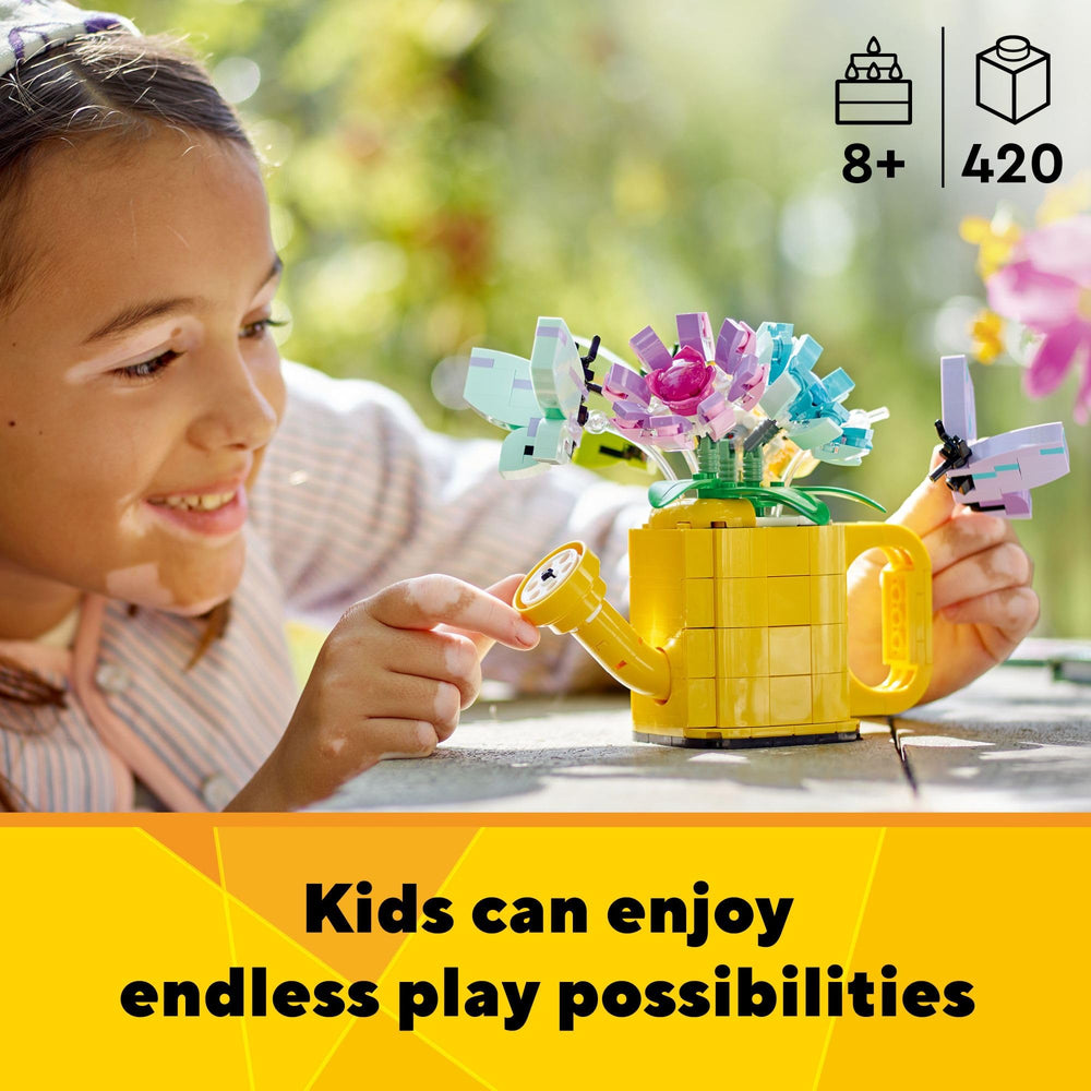 LEGO Creator 3-in-1 Butterflies on transparent sticks add fluttering detail for play