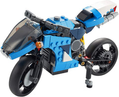 LEGO Creator 3in1 Superbike 31114 movable handlebars support interactive riding play.