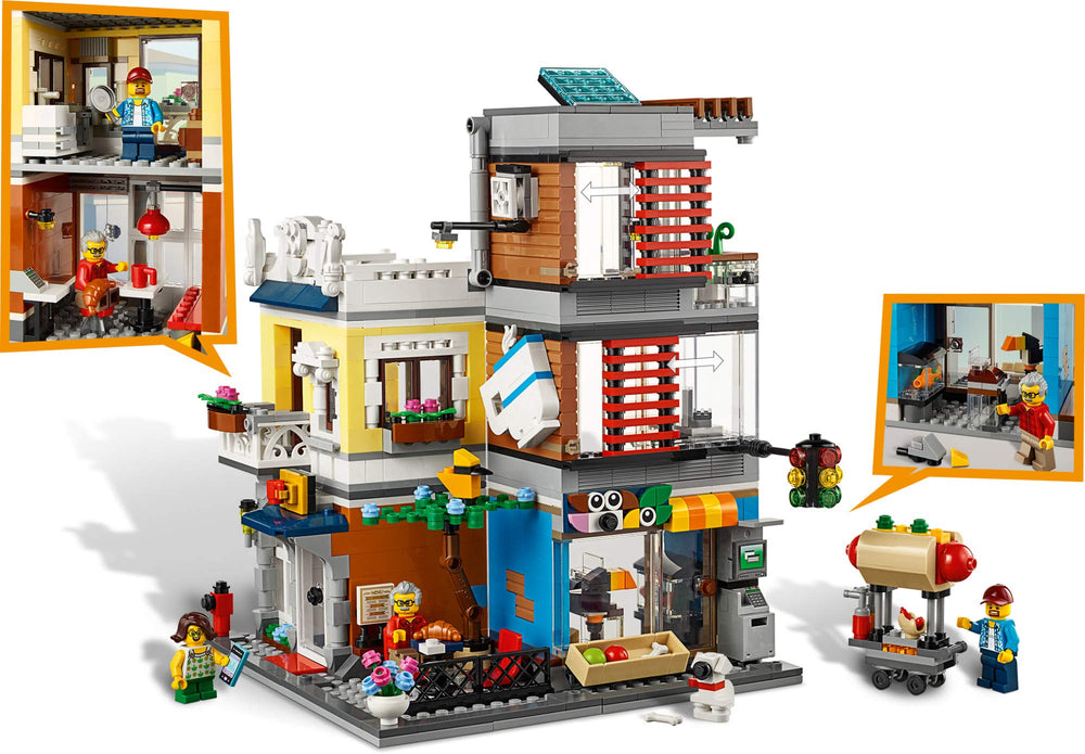 LEGO Creator 3-in-1 Townhouse set offers multiple rebuildable layouts for endless play