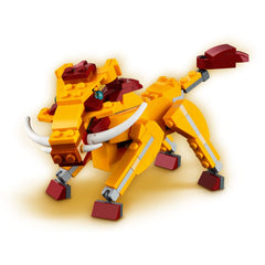 LEGO Creator 3in1 Wild Lion compact size lion model for on-the-go play