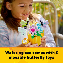 LEGO Creator 3-in-1 Yellow rain boot with flowers supports pretend outdoor adventures