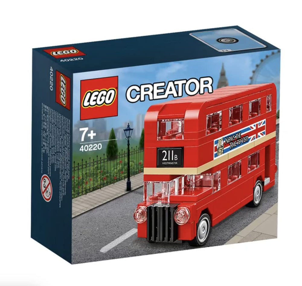 LEGO Creator Double Decker London Bus front view for authentic display