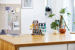 LEGO Creator Expert Town House curved front window enhances exterior presentation