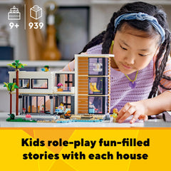 LEGO Creator Modern House bedroom and reading room invites cozy storytelling moments