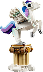 LEGO Creator Mythical Pegasus legs and head poseable for creating varied scenes