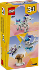 LEGO Creator Mythical Pegasus wings extended enable dynamic flight-inspired play