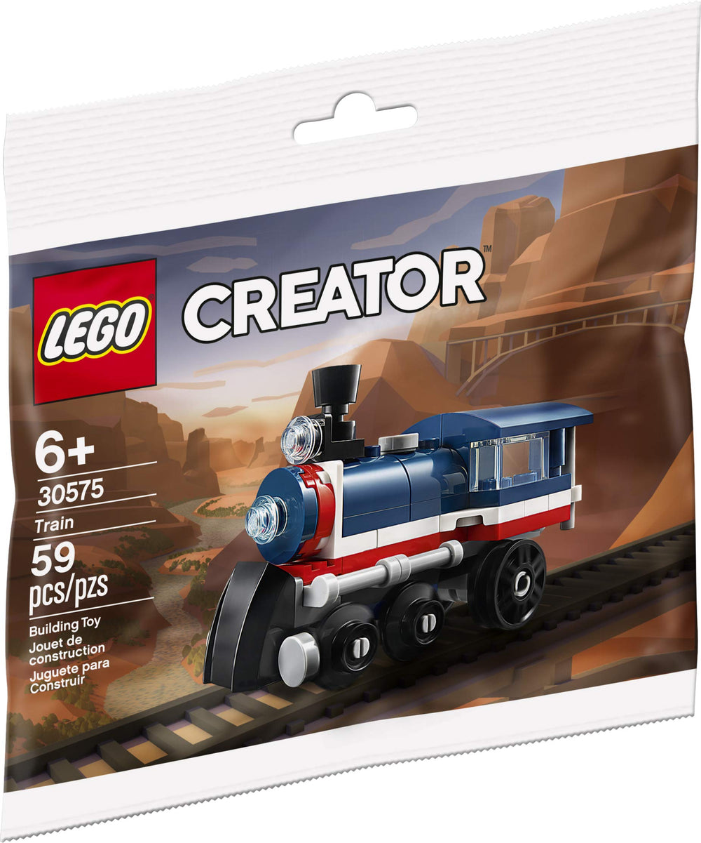 LEGO Creator Train 30575 side view, shows the model silhouette and easy assembly