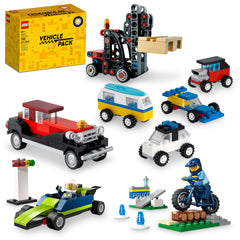 LEGO Creator Vehicle Pack cover showcasing five buildable cars for creative play
