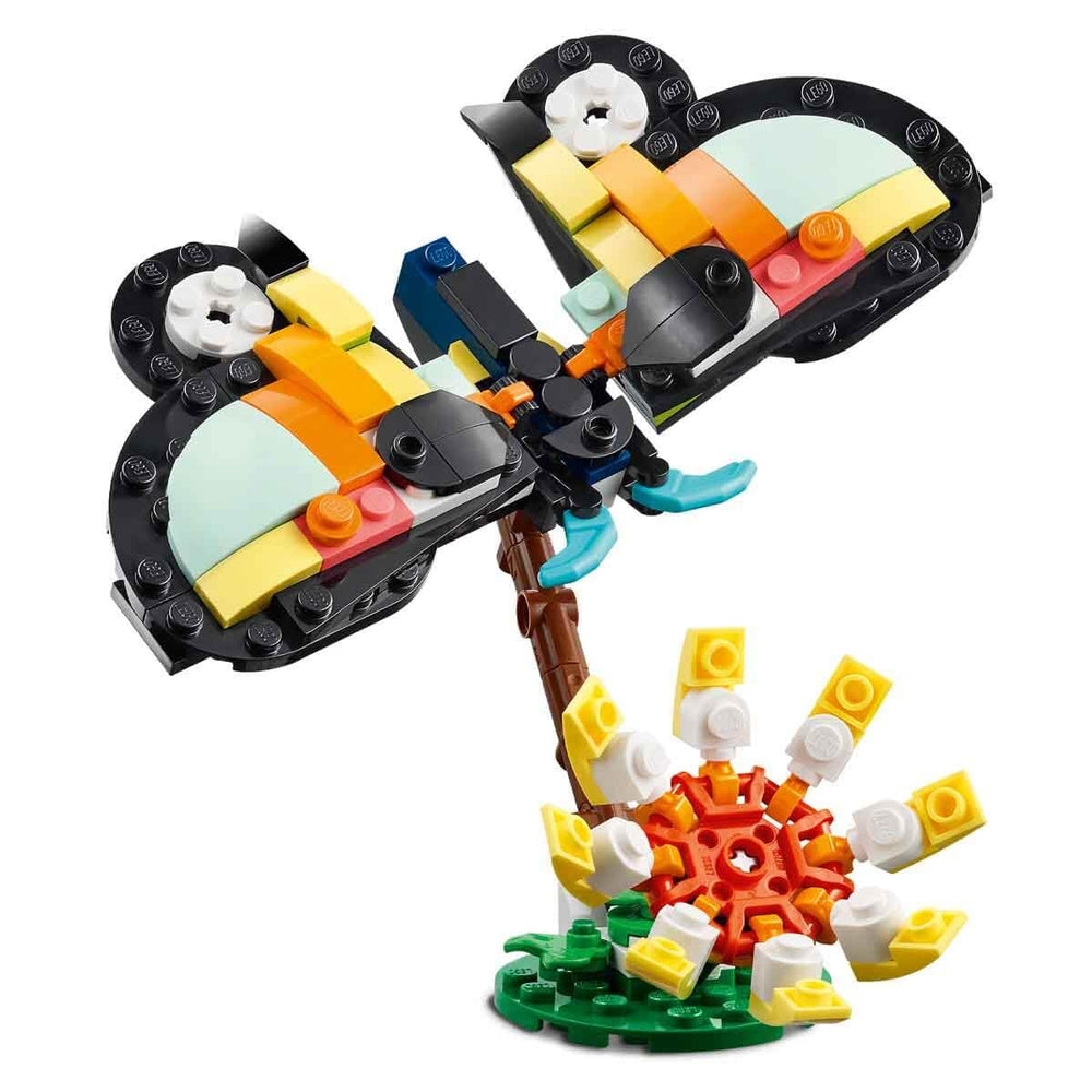 LEGO Creator Wild Animals Eucalyptus tree model creates tropical scene