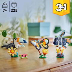 LEGO Creator Wild Animals Tropical Toucan wings movement highlights adjustable play
