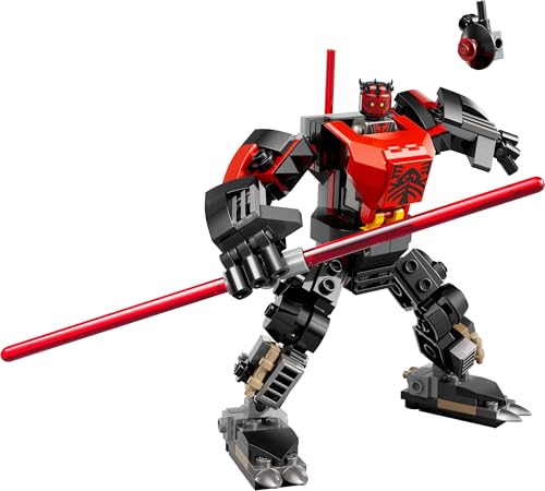 LEGO Darth Maul Mech cockpit minifigure demonstrates easy building and action