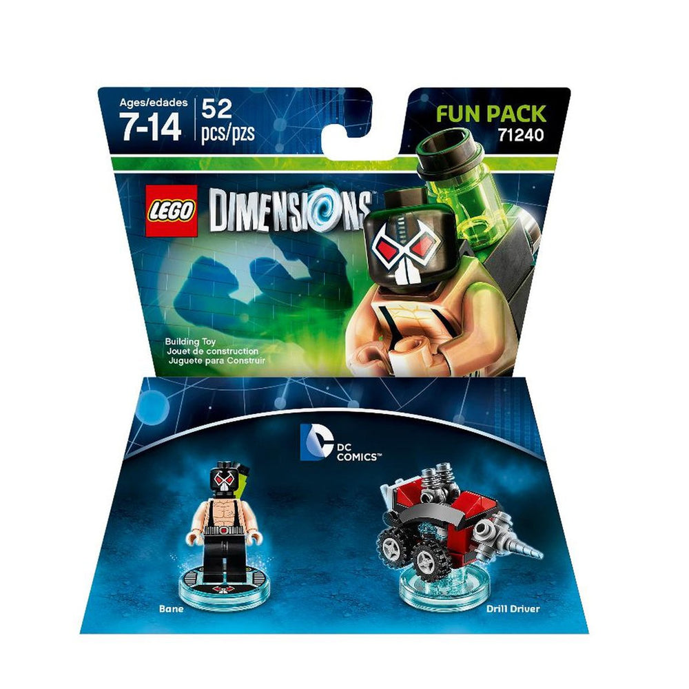 LEGO DC Bane Fun Pack minifigure display for Dimensions battles and display