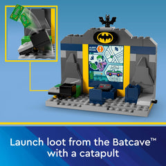 LEGO DC Batman glow-in-the-dark spider in jail cell for dramatic nighttime play