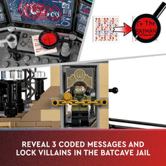 LEGO DC Batman Batcave jail cell supports mission-style play.