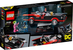 LEGO Batman Batmobile 76188 side view emphasizes long profile and lines.