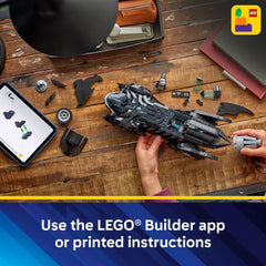 LEGO DC Batman Forever Batmobile box and instructions ready for a guided build.