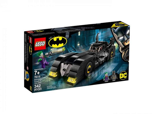 LEGO DC Batman Batmobile 76119 front view ready for action-packed play.