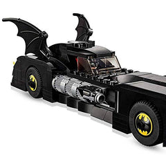 LEGO DC Batman Batmobile includes Batman and The Joker minifigures.