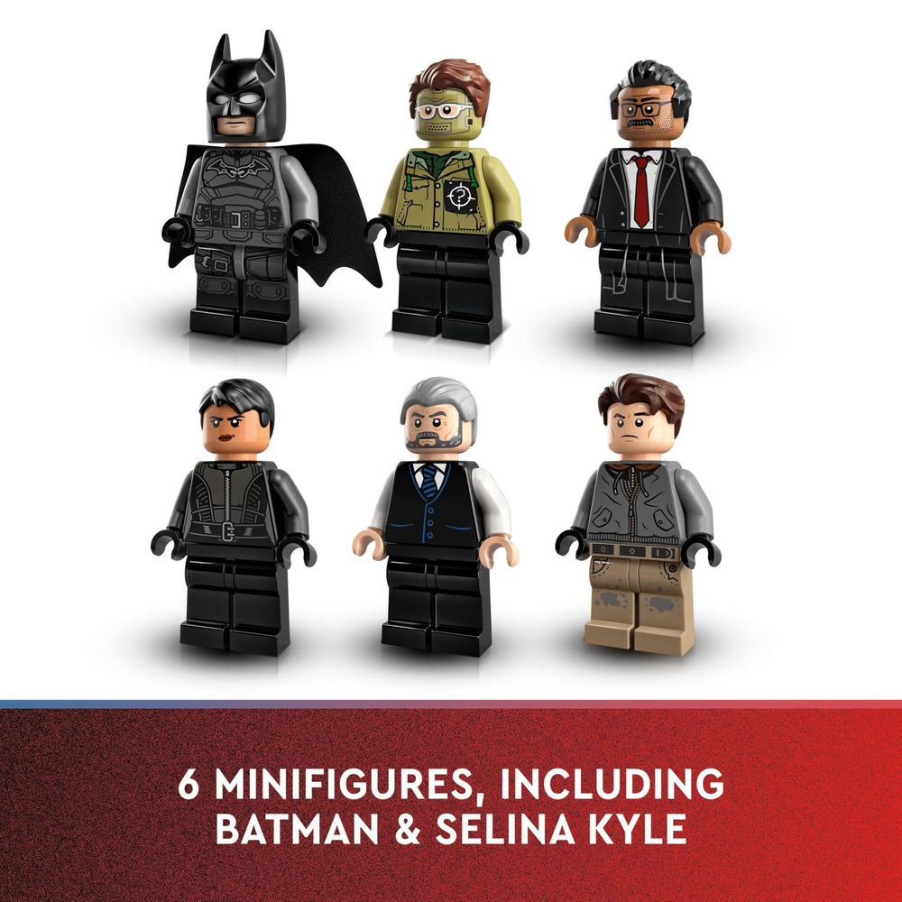LEGO DC Batman Batcave computers and tools create authentic workspace.