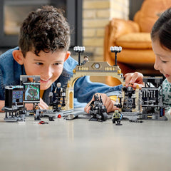 LEGO DC Batman Batcave Gotham City map wall inspires exploration.