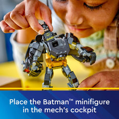 LEGO DC Batman stud launcher for interactive battles.