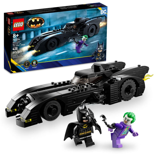 LEGO DC Batmobile 76224 front view for imaginative play and display