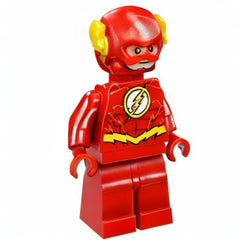 LEGO DC Justice League Flash minifigure back view ideal for shelf display