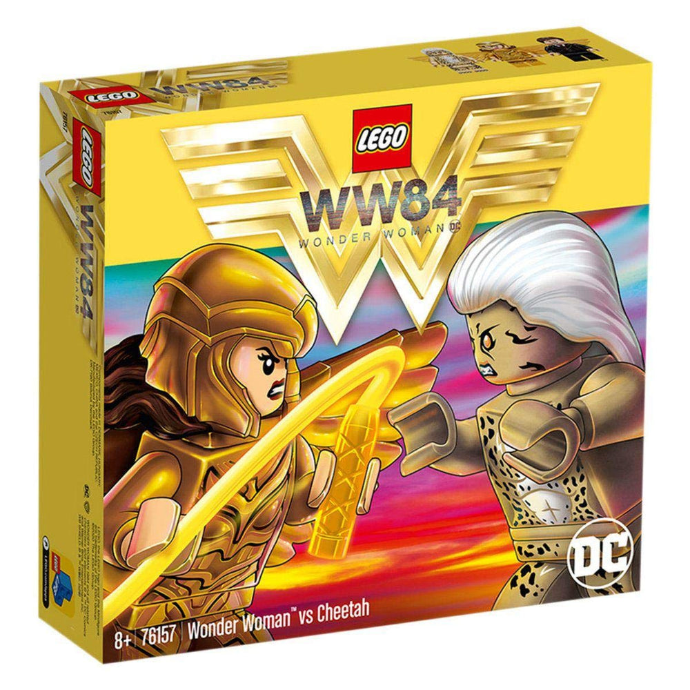 LEGO DC Wonder Woman vs Cheetah bunker tower scene for action-packed play