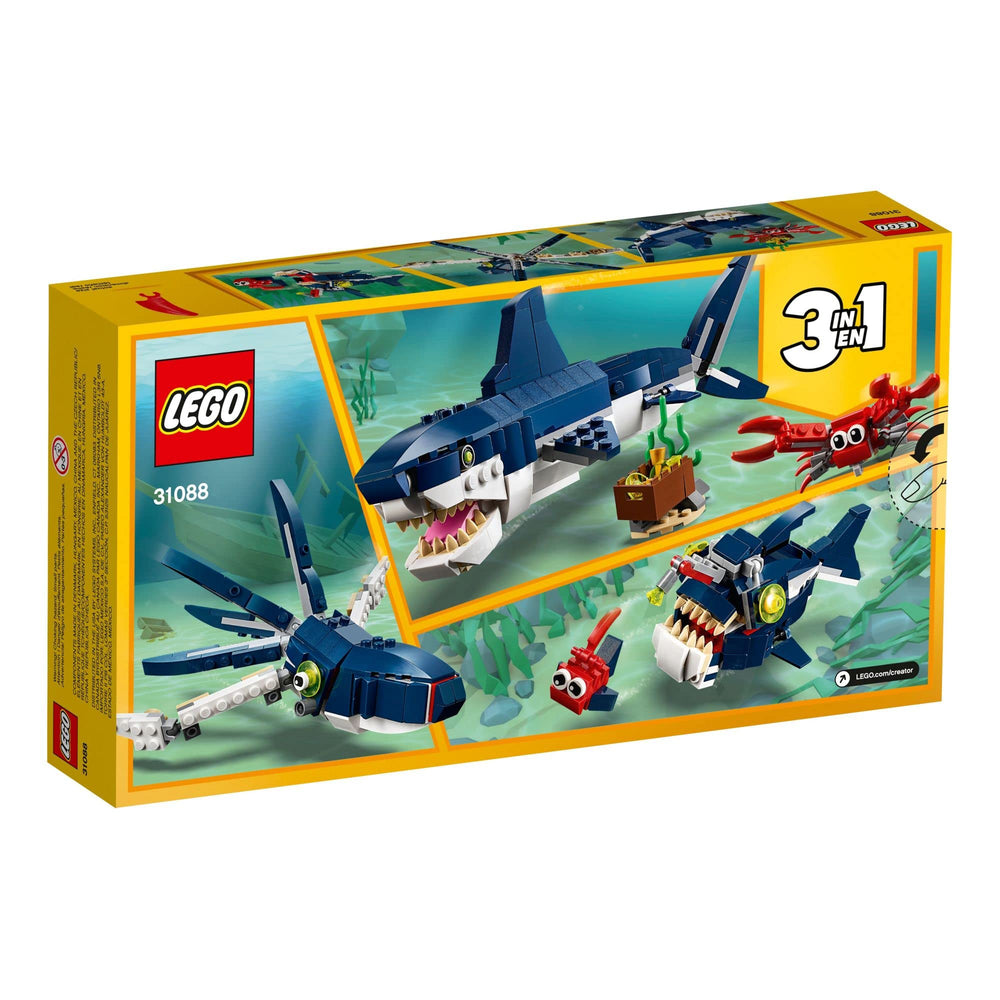 LEGO Deep Sea Creatures instruction booklet for quick rebuild ideas