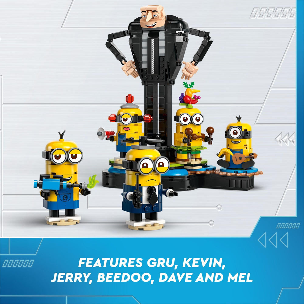 LEGO Despicable Me 4 Kevin with fart gun—humorous storytelling.